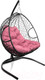 Миниатюра изображения товара Кресло подвесное M-Group Для двоих / 11450408 (черный ротанг/розовая подушка)