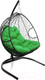 Миниатюра изображения товара Кресло подвесное M-Group Для двоих / 11450404 (черный ротанг/зеленая подушка)