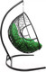 Миниатюра изображения товара Кресло подвесное M-Group Для двоих / 11450404 (черный ротанг/зеленая подушка)