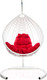 Миниатюра изображения товара Кресло подвесное M-Group Капля Люкс / 11030106 (белый ротанг/красная подушка)