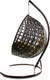 Миниатюра изображения товара Кресло подвесное M-Group Капля Люкс / 11030201 (коричневый ротанг/бежевая подушка)