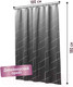 Миниатюра изображения товара Шторка-занавеска для ванны FORA Delicate Black FOR-PH-DLB