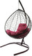 Миниатюра изображения товара Кресло подвесное M-Group Капля / 11020202 (коричневый ротанг/бордовая подушка)