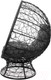 Миниатюра изображения товара Кресло садовое M-Group Кокос на подставке / 11590409 (черный ротанг/серая подушка)