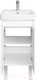 Миниатюра изображения товара Тумба с умывальником Акватон Сканди Doors 45 1A2787K0SD010 (белый)