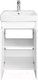 Миниатюра изображения товара Тумба с умывальником Акватон Сканди Doors 45 1A2787K0SD010 (белый)