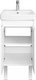 Миниатюра изображения товара Тумба под умывальник Акватон Сканди Doors 45 / 1A278701SD010 (белый)