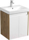 Миниатюра изображения товара Тумба под умывальник Акватон Сканди Doors 55 / 1A278801SDZ90 (белый/дуб рустикальный)