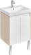 Миниатюра изображения товара Тумба под умывальник Акватон Сканди Doors 55 / 1A278801SDB20 (белый/дуб верона)