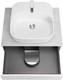 Миниатюра изображения товара Тумба под умывальник Акватон Марбл Слэйт 60 / 1A276101MH4C0 (белый)