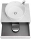 Миниатюра изображения товара Тумба под умывальник Акватон Марбл Слэйт 60 / 1A276101MH4C0 (белый)