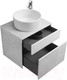 Миниатюра изображения товара Тумба с умывальником Акватон Марбл Слэйт 60 / 1A2761K2MH4C0 (белый)