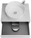Миниатюра изображения товара Тумба с умывальником Акватон Марбл Слэйт 60 / 1A2761K2MH4C0 (белый)