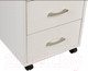 Миниатюра изображения товара Тумба Polini Kids Mirum с ящиками на колесах 40x55 / 0002740.9 (белый)