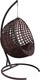 Миниатюра изображения товара Кресло подвесное M-Group Круг Люкс / 11060205 (коричневый ротанг/коричневая подушка)