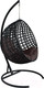 Миниатюра изображения товара Кресло подвесное M-Group Круг Люкс / 11060405 (черный ротанг/коричневая подушка)