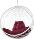 Миниатюра изображения товара Кресло подвесное M-Group Круг / 11050102 (белый ротанг/бордовая подушка)