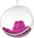 Миниатюра изображения товара Кресло подвесное M-Group Круг / 11050108 (белый ротанг/розовая подушка)
