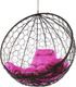 Миниатюра изображения товара Кресло подвесное M-Group Круг / 11050208 (коричневый ротанг/розовая подушка)
