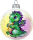 Миниатюра изображения товара Шар новогодний Декарт Дракоша 8Ш0010 (8см)