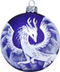 Миниатюра изображения товара Шар новогодний Декарт Летучий дракон 8Ш0060 (10см, синий)