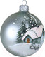 Миниатюра изображения товара Шар новогодний Декарт Зимняя сказка 8Ш0068 (8см, серебристый)