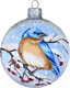 Миниатюра изображения товара Шар новогодний Декарт Птичка на ветке 8Ш0024 (8см, серебристый)