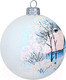 Миниатюра изображения товара Шар новогодний Декарт Морозное утро 8Ш0020 (8см, белый)