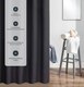 Миниатюра изображения товара Шторка-занавеска для ванны Home One Waffle 200x200 / 417265 (черный)