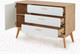 Миниатюра изображения товара Тумба Мебельград Калгари 1200 (дуб натуральный светлый/белый матовый)