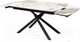 Миниатюра изображения товара Обеденный стол M-City Rivoli 140 Gloss / 614M04289 (Luxury Pandora Solid Ceramic/Black)