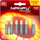 Миниатюра изображения товара Комплект батареек Nanfu AAA Щелочные (6шт)