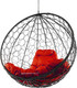 Миниатюра изображения товара Кресло подвесное M-Group Круг / 11050406 (черный ротанг/красная подушка)