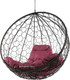 Миниатюра изображения товара Кресло подвесное M-Group Круг / 11050402 (черный ротанг/бордовая подушка)