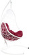 Миниатюра изображения товара Кресло подвесное M-Group Овал / 11140102 (белый ротанг/бордовая подушка)