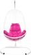 Миниатюра изображения товара Кресло подвесное M-Group Овал / 11140108 (белый ротанг/розовая подушка)