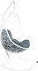 Миниатюра изображения товара Кресло подвесное M-Group Овал / 11140109 (белый ротанг/серая подушка)