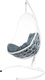 Миниатюра изображения товара Кресло подвесное M-Group Овал / 11140109 (белый ротанг/серая подушка)