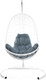 Миниатюра изображения товара Кресло подвесное M-Group Овал / 11140109 (белый ротанг/серая подушка)