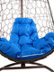 Миниатюра изображения товара Кресло подвесное M-Group Овал / 11140210 (коричневый ротанг/синяя подушка)