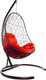 Миниатюра изображения товара Кресло подвесное M-Group Овал / 11140206 (коричневый ротанг/красная подушка)