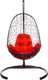 Миниатюра изображения товара Кресло подвесное M-Group Овал / 11140206 (коричневый ротанг/красная подушка)
