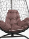Миниатюра изображения товара Кресло подвесное M-Group Овал / 11140205 (коричневый ротанг/коричневая подушка)