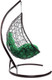 Миниатюра изображения товара Кресло подвесное M-Group Овал / 11140204 (коричневый ротанг/зеленая подушка)