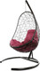 Миниатюра изображения товара Кресло подвесное M-Group Овал / 11140202 (коричневый ротанг/бордовая подушка)
