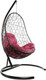 Миниатюра изображения товара Кресло подвесное M-Group Овал / 11140202 (коричневый ротанг/бордовая подушка)