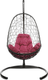 Миниатюра изображения товара Кресло подвесное M-Group Овал / 11140202 (коричневый ротанг/бордовая подушка)