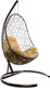 Миниатюра изображения товара Кресло подвесное M-Group Овал / 11140201 (коричневый ротанг/бежевая подушка)