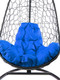 Миниатюра изображения товара Кресло подвесное M-Group Овал / 11140410 (черный ротанг/синяя подушка)