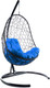 Миниатюра изображения товара Кресло подвесное M-Group Овал / 11140410 (черный ротанг/синяя подушка)